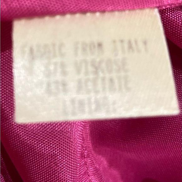 Vintage 1990’s Zion barbie pink print fitted lined blazer floral metal button 2 - Picture 13 of 14